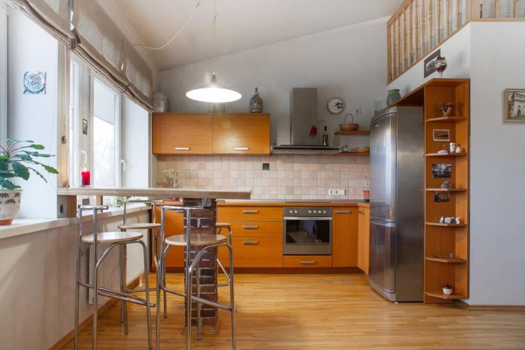 Penthouse Apartment With Great Panoramic City View Wilna Exterior foto