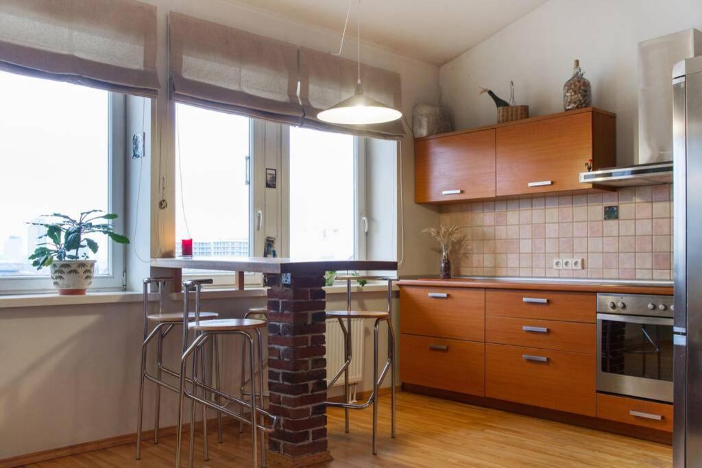 Penthouse Apartment With Great Panoramic City View Wilna Exterior foto