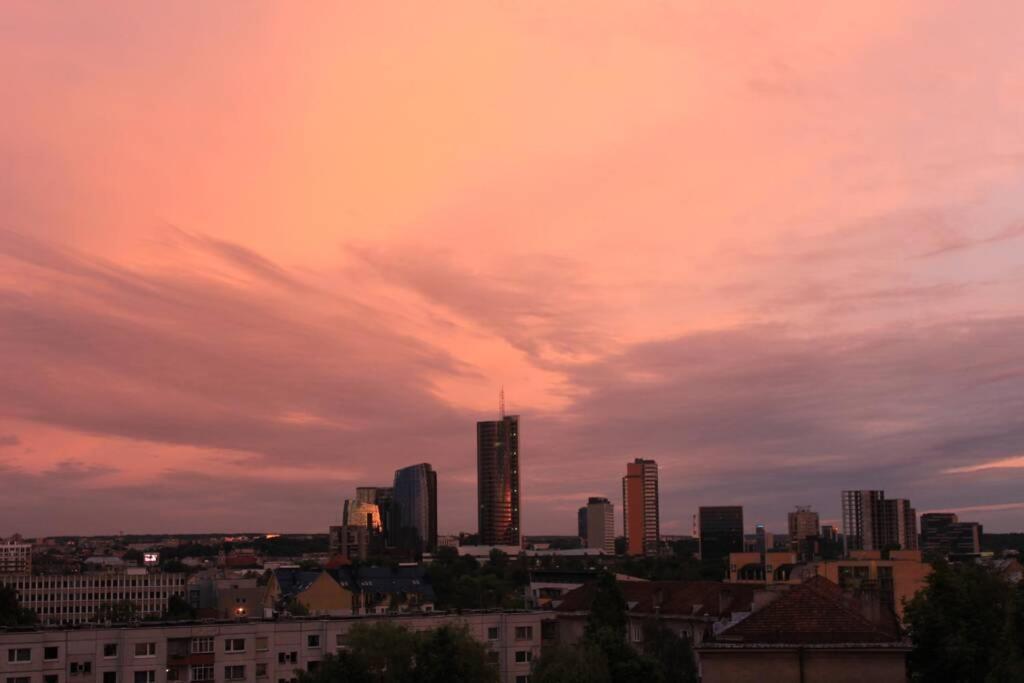 Penthouse Apartment With Great Panoramic City View Wilna Exterior foto